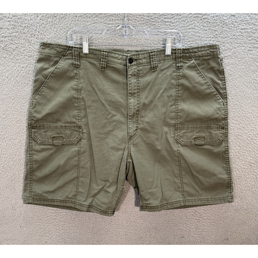 Wrangler Shorts Mens 46 Green‎ Outdoor Cargo Stretch Hiking Camping Workwear